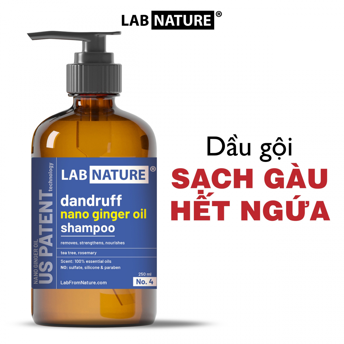 Dầu Gội Trị Gàu và Trị Rụng Tóc Lab Nature