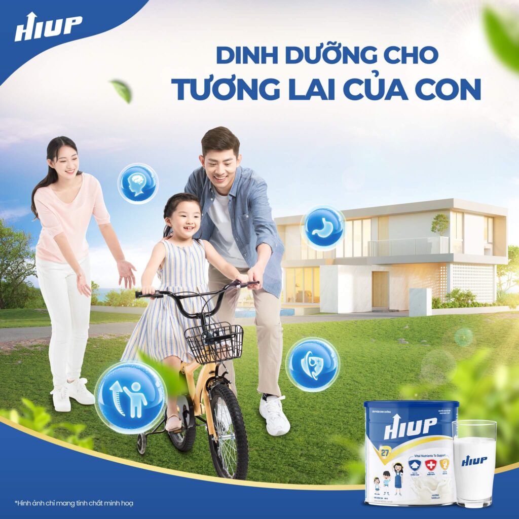 Tăng chiều cao vượt trội với sữa HIUP